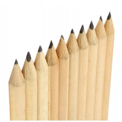 Mini potlood 9cm (type 2), zwart