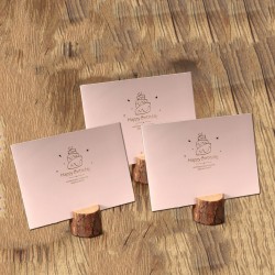 Set boomstronk fotohouders, kaarthouders (6 stuks)