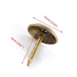 Push pins classic, bronze, 8x16mm, type 1 (300 pieces)