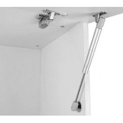 Kleine gasdrukveer (gasveer) 100N/10kg, 172mm, zilver