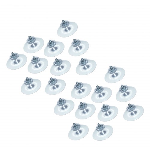 Set zuignappen met M6 schroefdraad (40mm, 20 stuks)