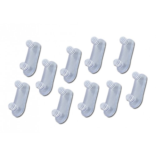 Set van 10 rubber deurdempers,  dubbel 7mm (type 5)