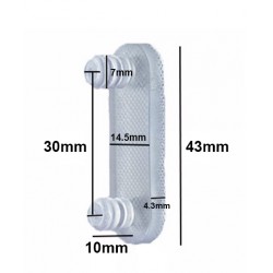Set van 10 rubber deurdempers,  dubbel 7mm (type 5)