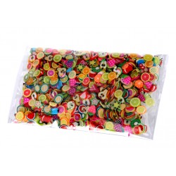 Mini gekleurde deco schijfjes in een zakje (1000 stuks)