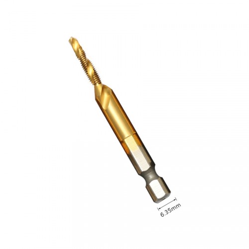 Hss tap en verzinkboor M4, zeskantschacht