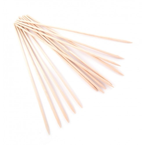 50 stuks knutselhoutjes gepunt (3.6 mm x 30 cm)