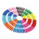 Set van 50 kleine, gekleurde wasknijpers uit hout (35 mm)