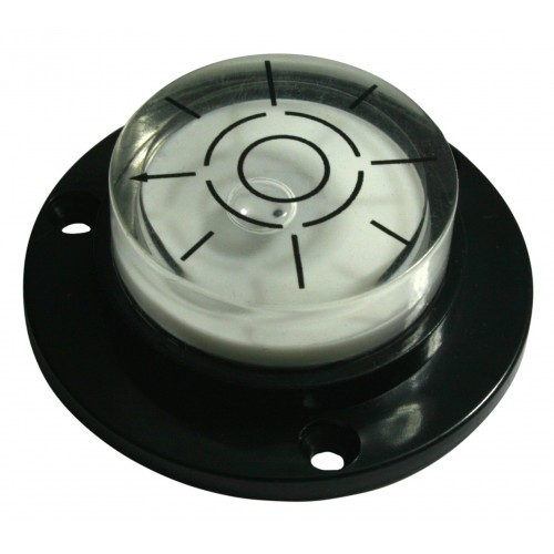 Ronde waterpas met schroefgaten (black)
