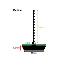 3 x rubber gootsteenstop, badstop budget, 45mm, middel