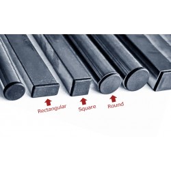 20 x dop, rechthoek, voor tafels (inslagdop), 20x40 mm