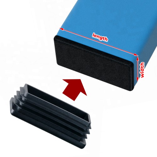 20 x dop, rechthoek, voor tafels (inslagdop), 20x60 mm