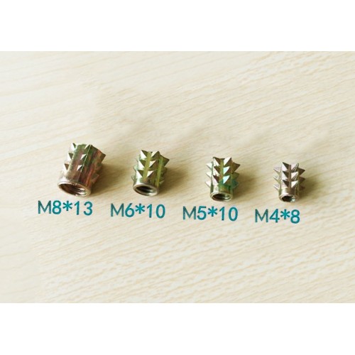 Set inslagmoeren M5 x 10 mm, 10 stuks