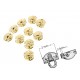 10 sets small golden chest latches, lock sets