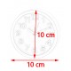 Funny, small clock with alarm (only 10 cm high): white