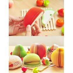 Grappige memoblokken, notitieblokken van fruit (9 sets)