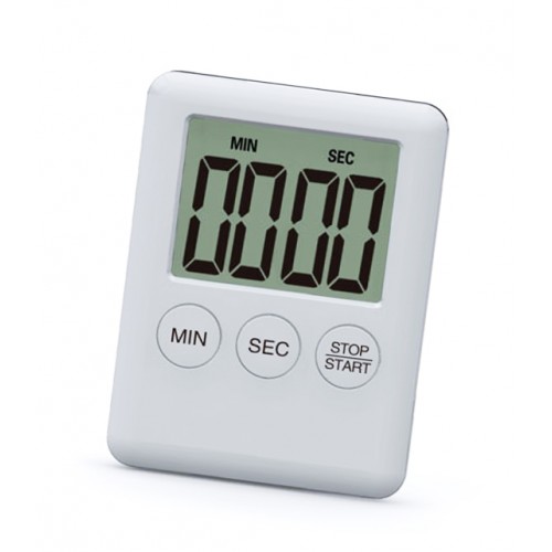 Digitale timer, kookwekker, alarmklok wit