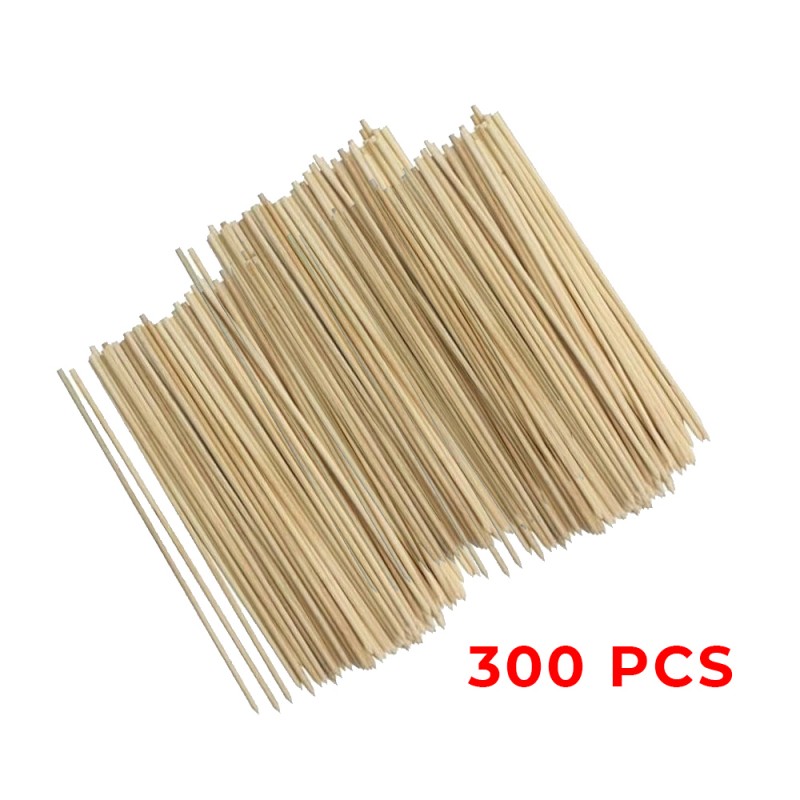 Set of 300 wooden skewers, 25cm