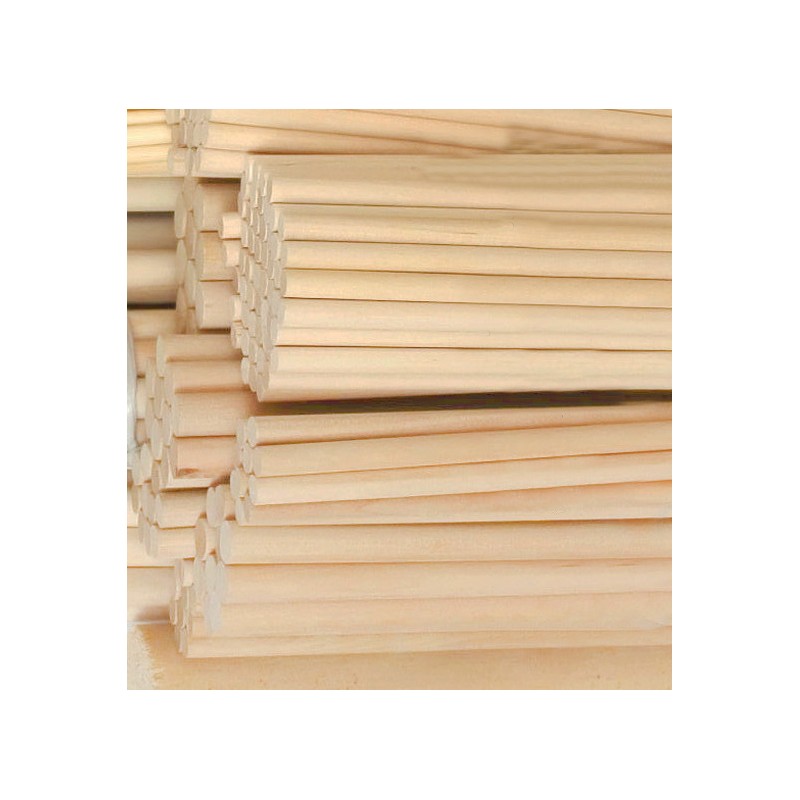100 stuks houten stokken (9.5x200 mm, berkenhout)