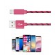 1 meter USB combi-cable pink for charging and data