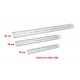 5 x metal ruler medium 20cm (double sided: cm and inches)