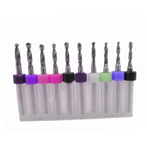 Micro boortjes set in doosje (1.1-2.0 mm)