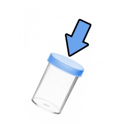 Set screw caps for 60 ml sample containers
