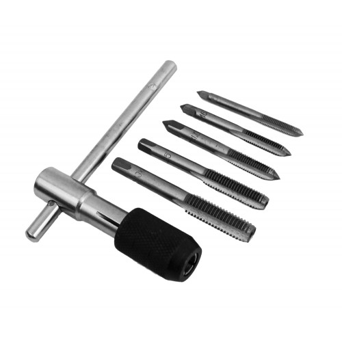 Set draadtappen M5, M6, M7, M8, M10 met tapijzer