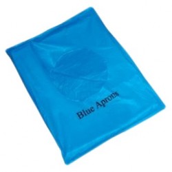 Wegwerpschort plastic blauw