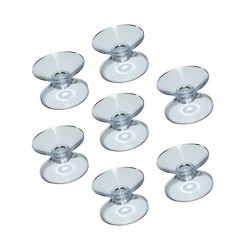 Set of 100 rubber suction cups double sided (20 mm)
