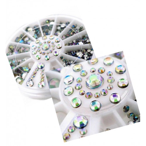 Decoratie steentjes in een doosje (diamantjes)