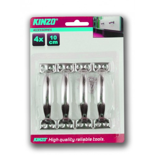 Budget handgrepen chroom, 4 stuks, 10cm