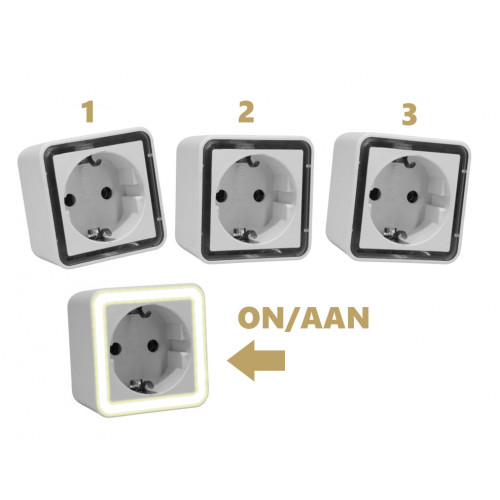 Set van 3 nachtlampjes met lichtsensor (ook voor kinderen)