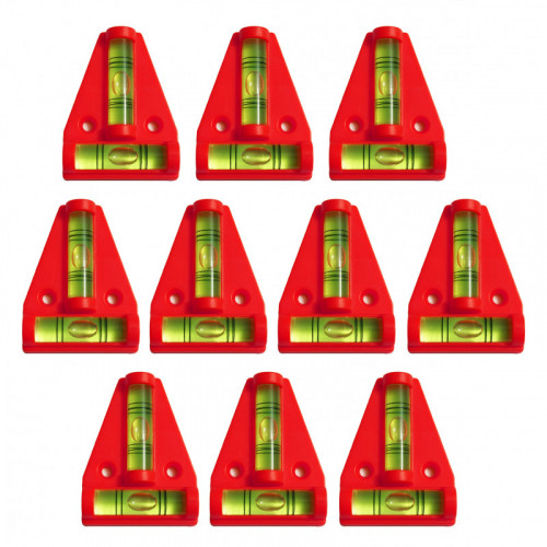 Kruiswaterpas met schroefgaten (rood)