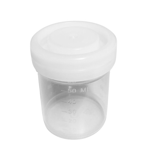 Set van 30 plastic potjes (60ml) met schroefdoppen