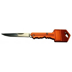 Mes in sleutel voor sleutelbos (oranje)