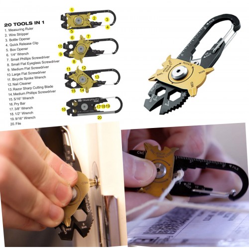 Broekzak multitool met 20 mogelijkheden