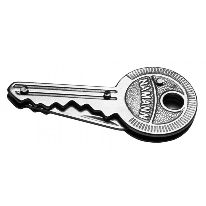 Mes in sleutel voor sleutelbos (zilverkleur)