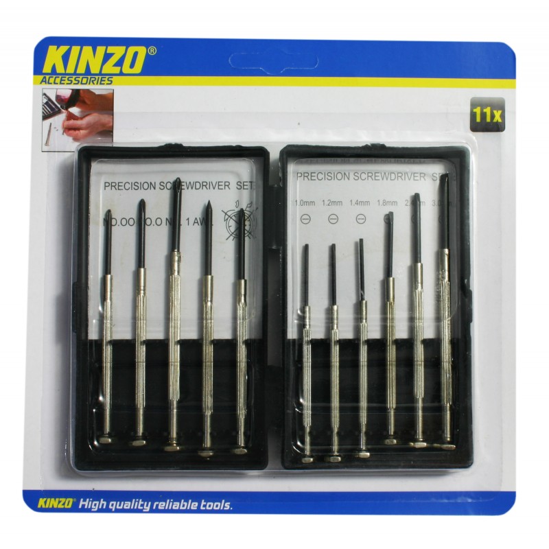 Kinzo precision screwdrivers (11 pieces)