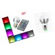 E27 RGB LED-Fernbedienungslampe, 3W
