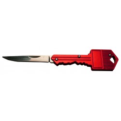 Mes in sleutel voor sleutelbos (rood)