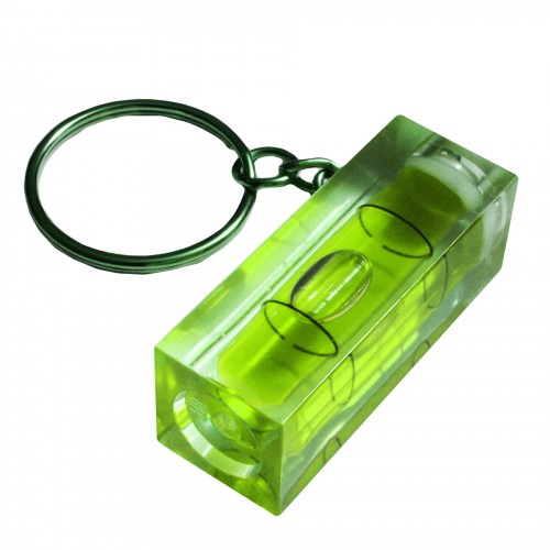 Sleutelhanger met waterpas (groen)